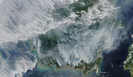 Citra satelit sebaran asap karhutla di wilayah Kalimantan